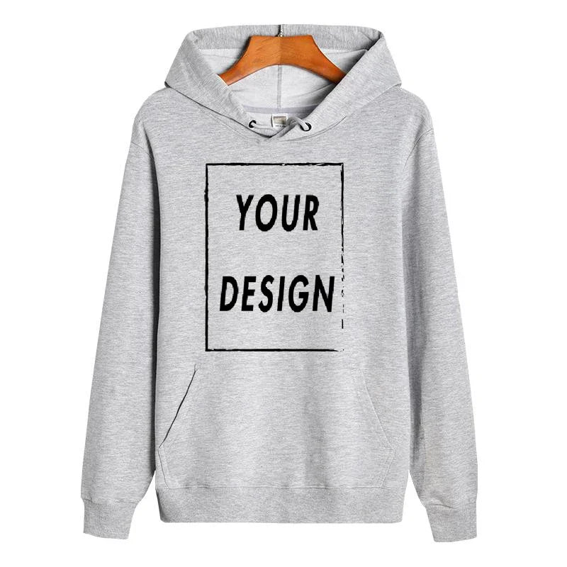 pure cotton hoodie custom design, personalized logo, long sleeved new men's and women's universal large casual sports sweat