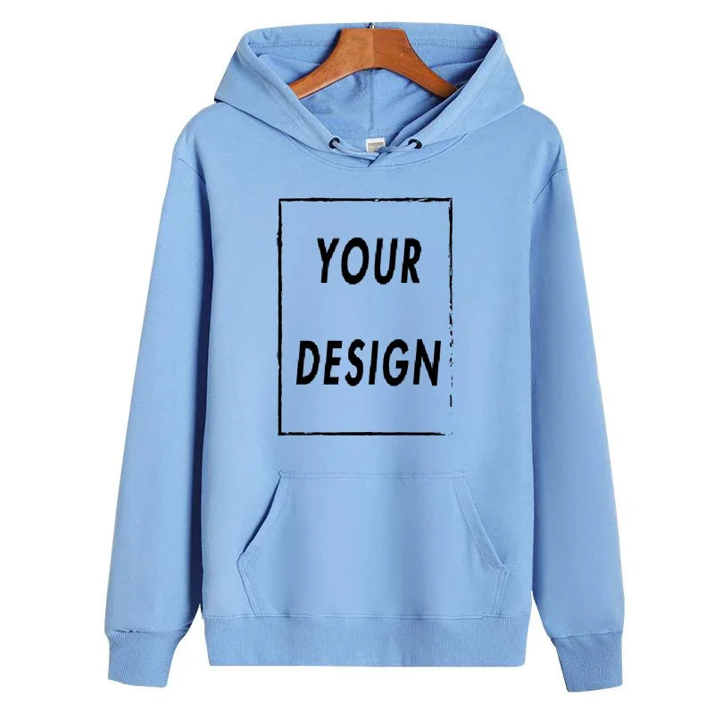 pure cotton hoodie custom design, personalized logo, long sleeved new men's and women's universal large casual sports sweat