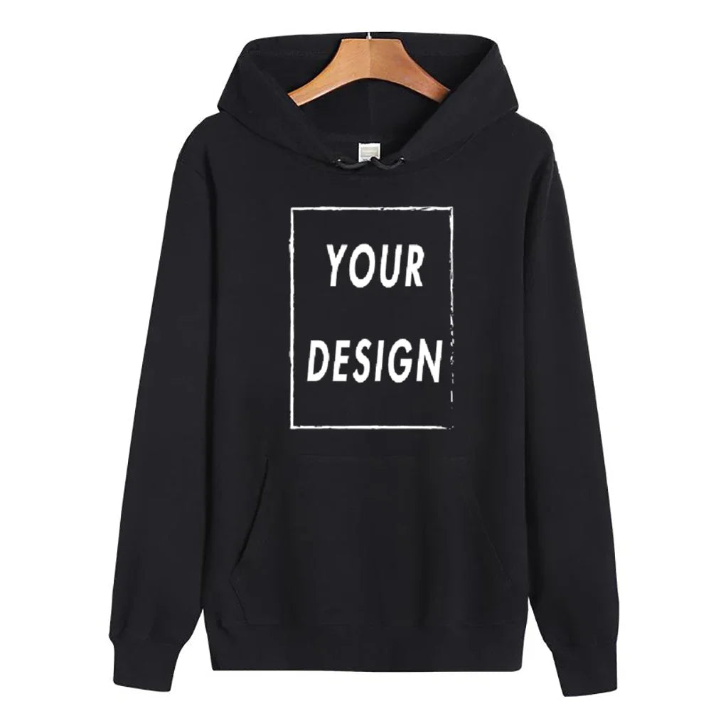 pure cotton hoodie custom design, personalized logo, long sleeved new men's and women's universal large casual sports sweat