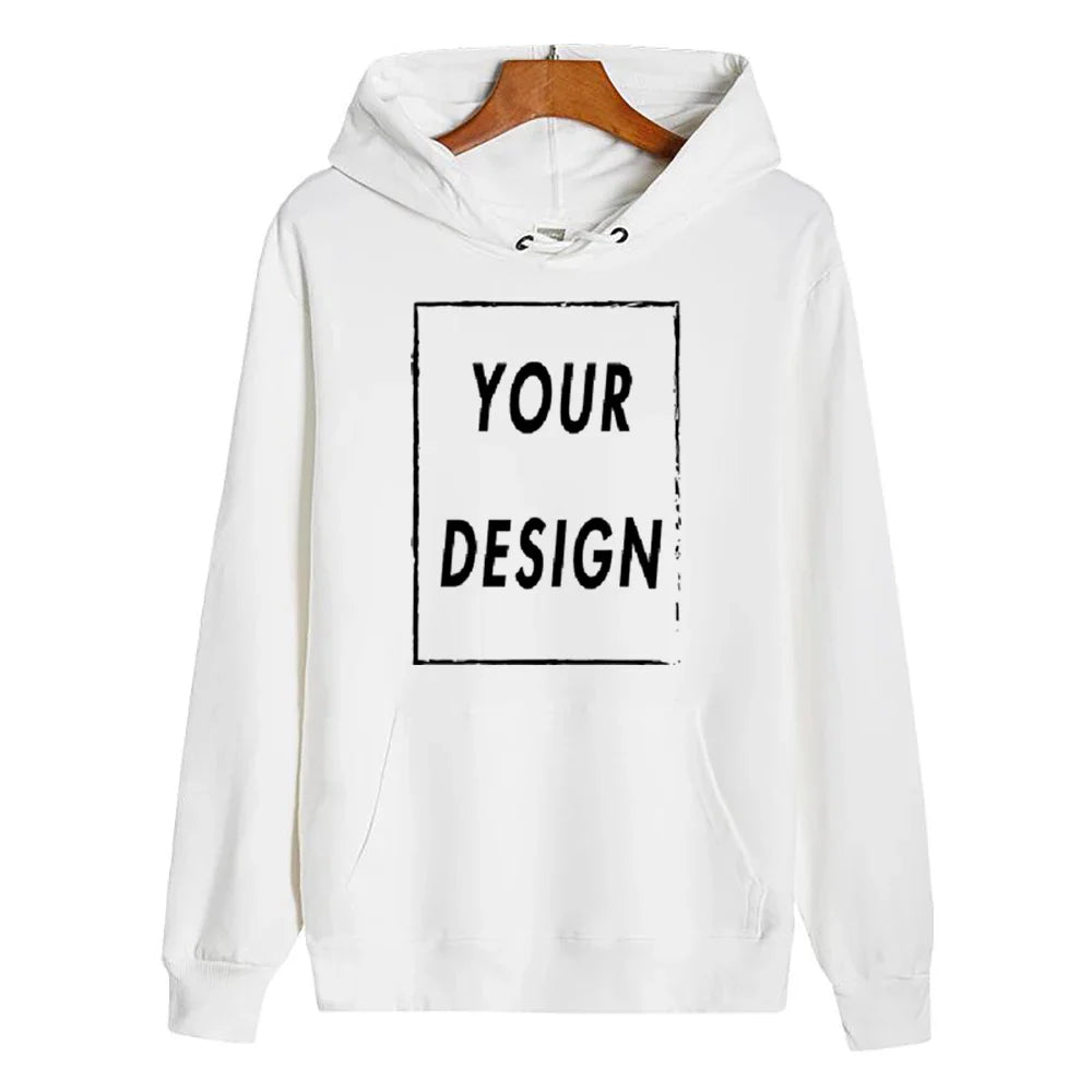 pure cotton hoodie custom design, personalized logo, long sleeved new men's and women's universal large casual sports sweat