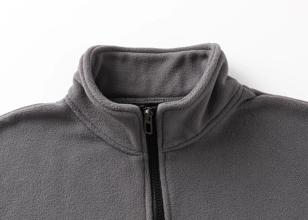 Honda Logo Motorcycle Long-sleeved Stand-up Collar Half-zip Sweatshirt Thick Warm Long-sleeved Top Autumn and Winter Jacket