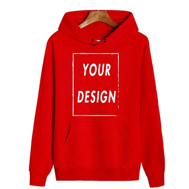 pure cotton hoodie custom design, personalized logo, long sleeved new men's and women's universal large casual sports sweat