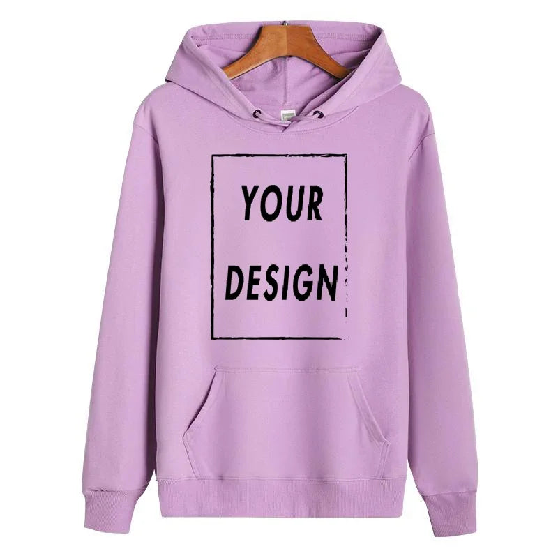 pure cotton hoodie custom design, personalized logo, long sleeved new men's and women's universal large casual sports sweat