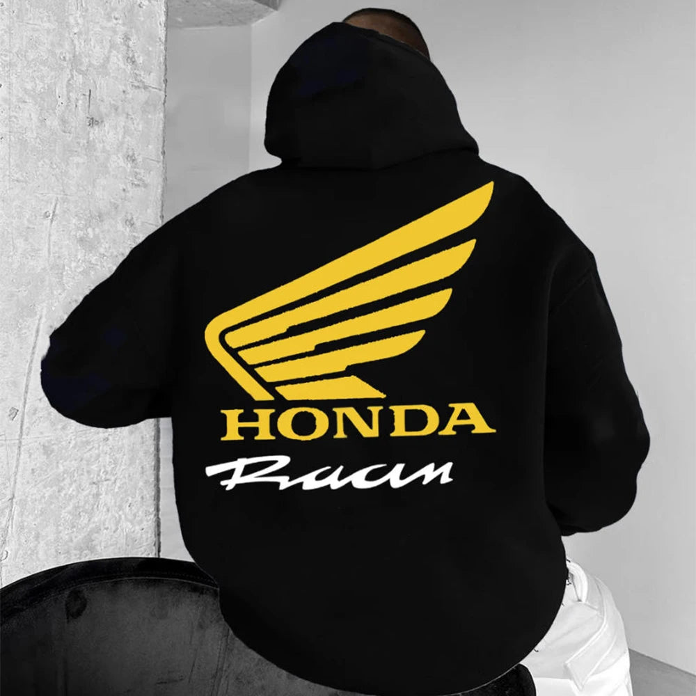Motorcycle Enthusiast Hoodie Men Women Autumn/Winter Long Sleeved Pullover Motorcycle Honda Printed Sports And Leisure Jacket
