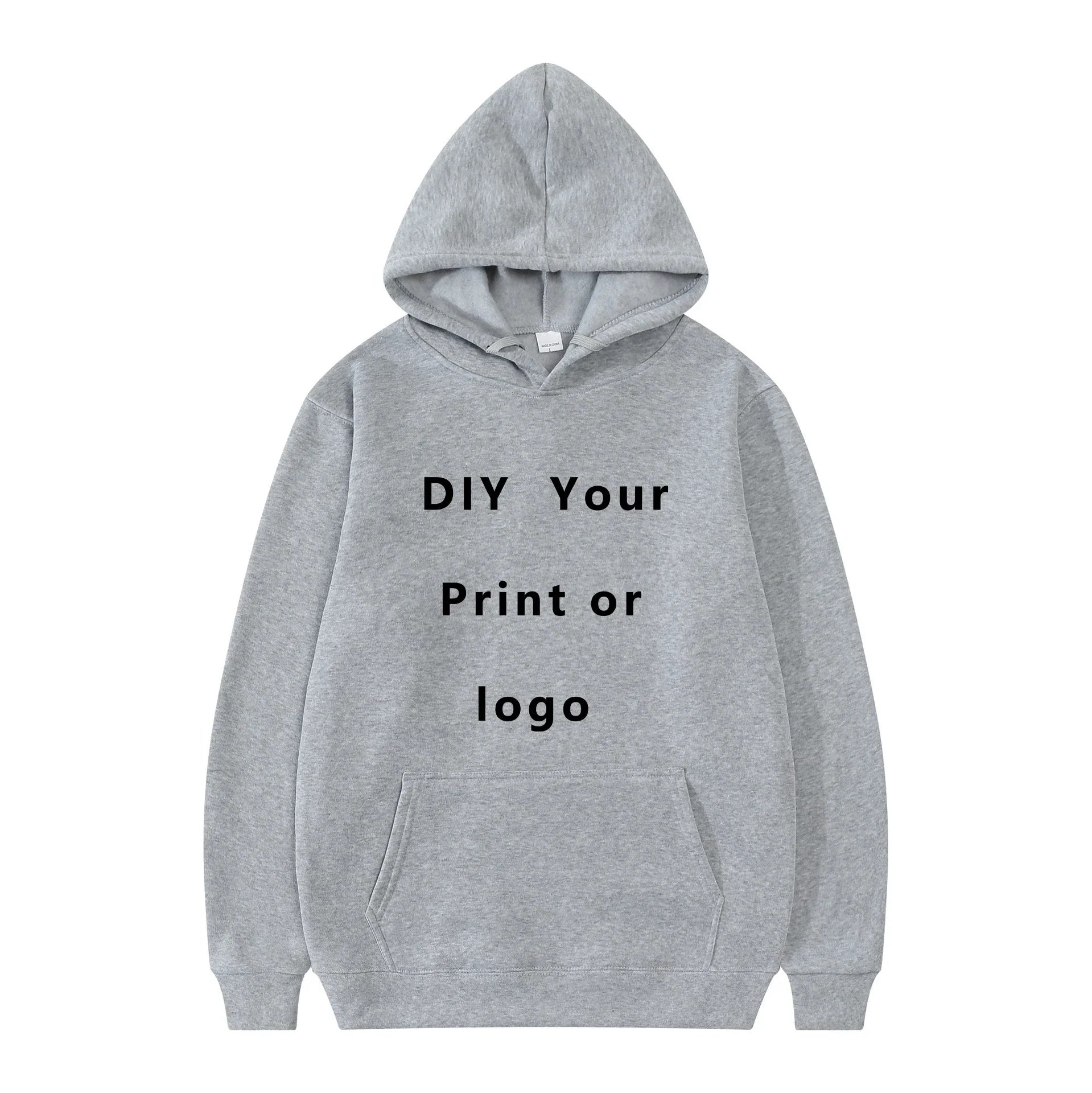 Customizable DIY Hoodie Sweatshirt - Personalize with Your Own Design Brand Logo Picture for Men & Women Casual Fashion Hoody