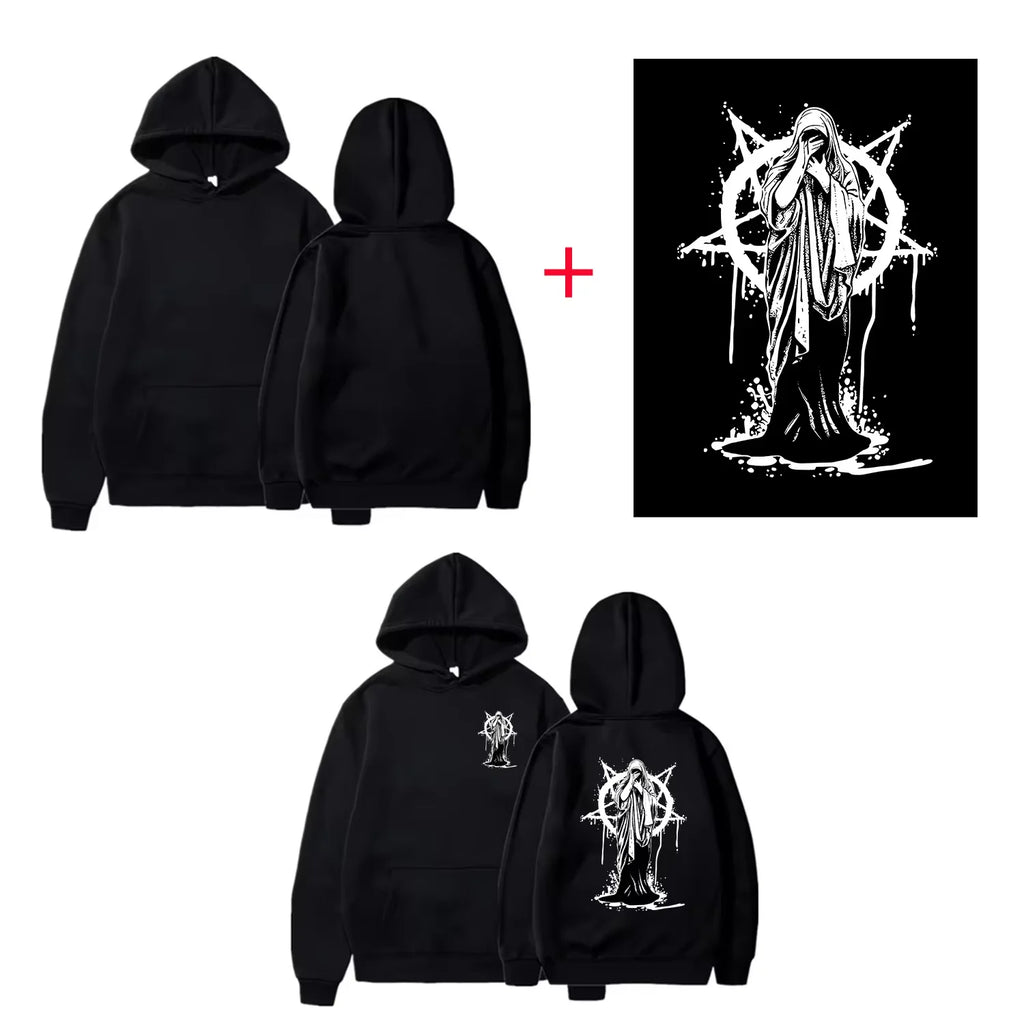 Custom logo printed men's women's casual hoodies, long sleeve hoodies autumn and winter, personalized street style sweatshirts.