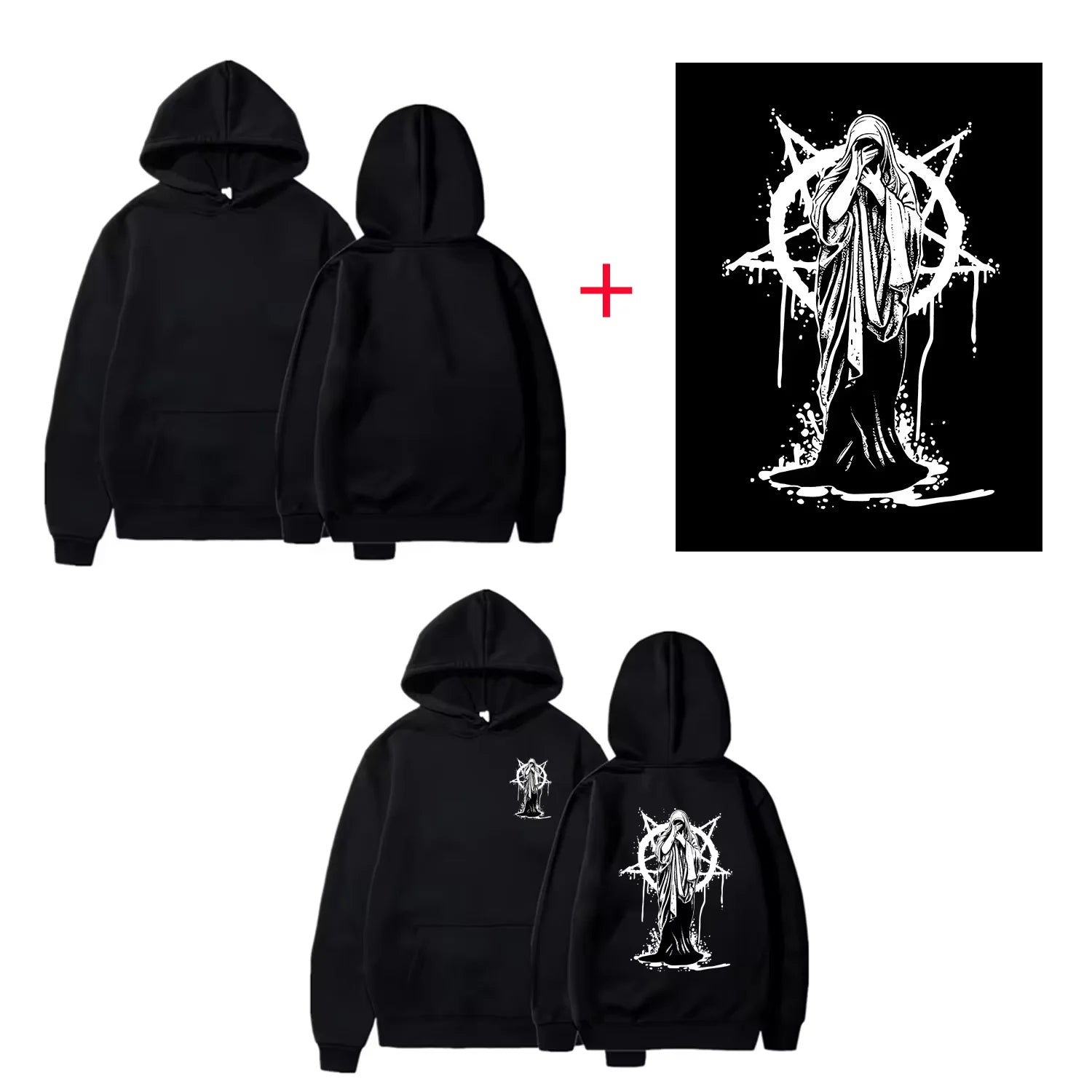 Custom logo printed men's women's casual hoodies, long sleeve hoodies autumn and winter, personalized street style sweatshirts.