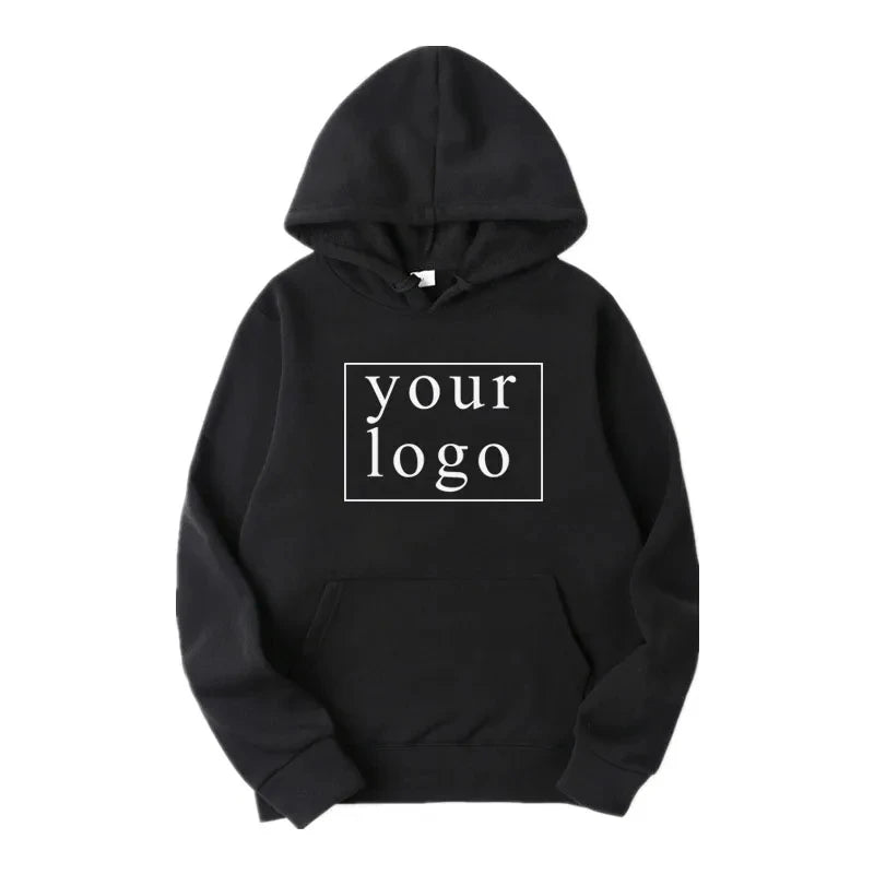 Customizable DIY Hoodie Sweatshirt - Personalize with Your Own Design Brand Logo Picture for Men & Women Casual Fashion Hoody